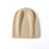 Solid Color 100% Cashmere Beanie Unisex Winter Warm Ear Protection Hat Casual Versatile Slouchy