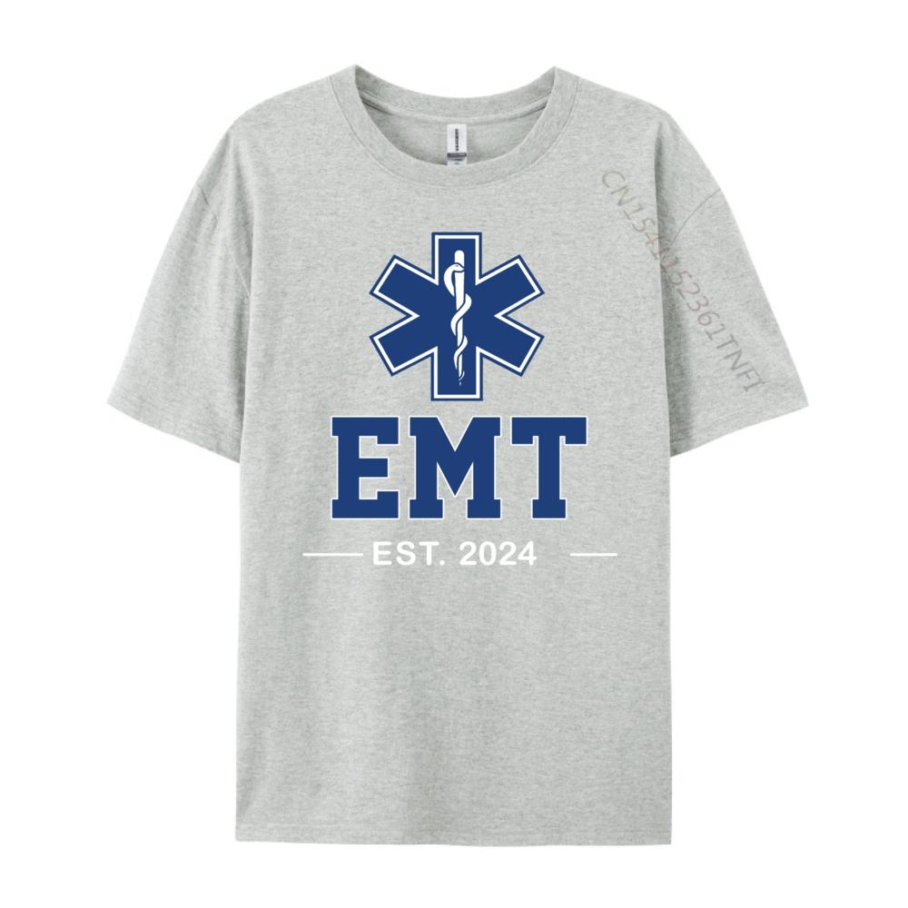 Emt Established Est Ems Paramedic Medic Graduation Grpahic Tee Luxury TShirt HOLIDAYS
