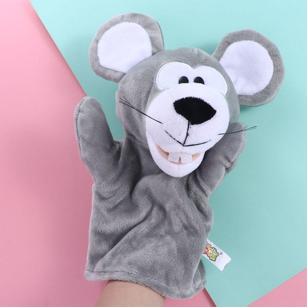 For Children Kawaii Dinosaur Bear Shark Stuffed Toys Panda Finger Puppet Plushed Doll Hand Finger Puppet Animal Puppet