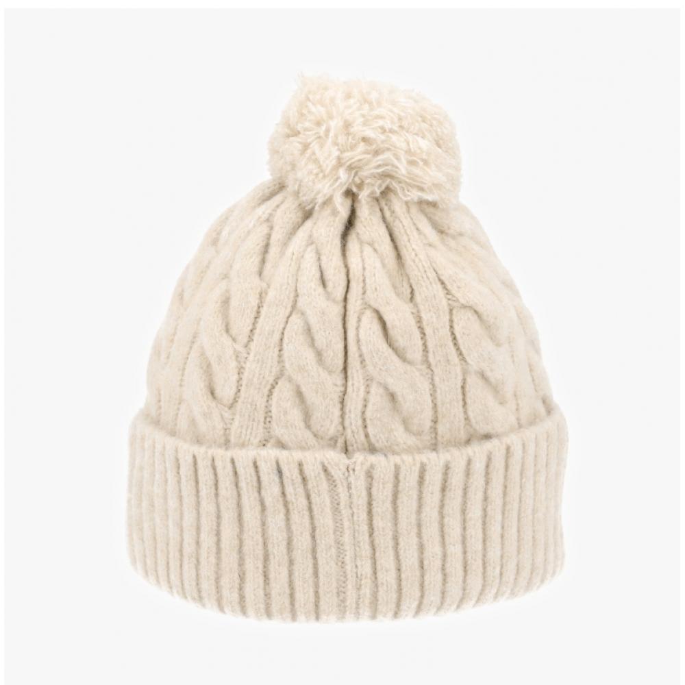 Kangol Cable Knit Pom Pom Beanie K4460sm Beige