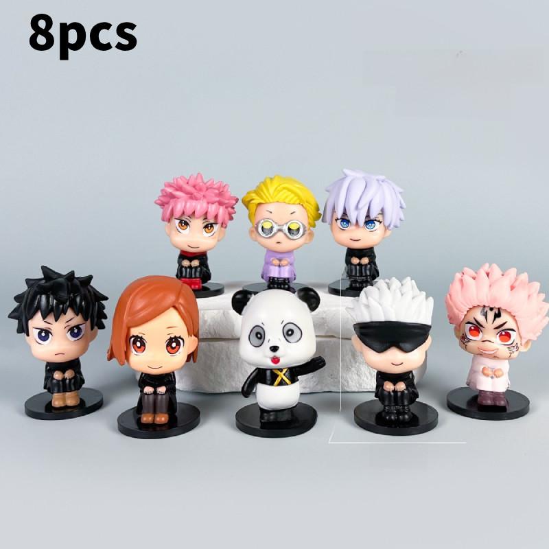 Jujutsu Kaisen Pvc Action Figures Set With Collectible Characters For Anime Style A