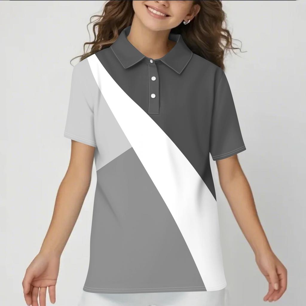 Children's Daily Casual Short-sleeved  Tops T-shirts  Shirts