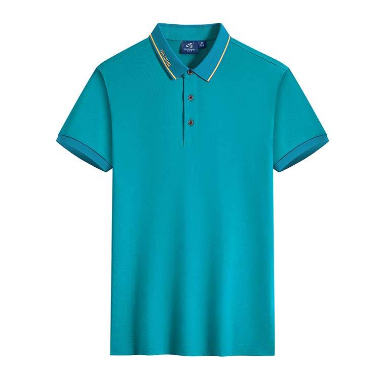 

XBJSH ZW209 175G рубашка поло с лацканами из полиэстера, прибытие на следующий день 4XL