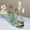 Glass Flower Vase Nordic Style Glasses For Plants Transparent Bubble Glass Flower Vases Flower Pot Home Decor Table Ornaments