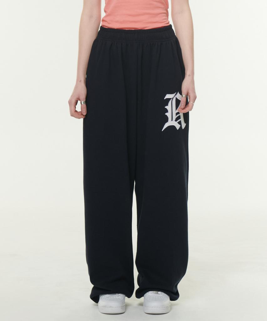 TAKEASY Women'S R Logo Wide Pants (Navy)