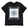 Greek Key Meander Blue White Silver T-Shirt Quick-drying Plain Football T Shirt Funny Meme T-shirts T-shirt Men