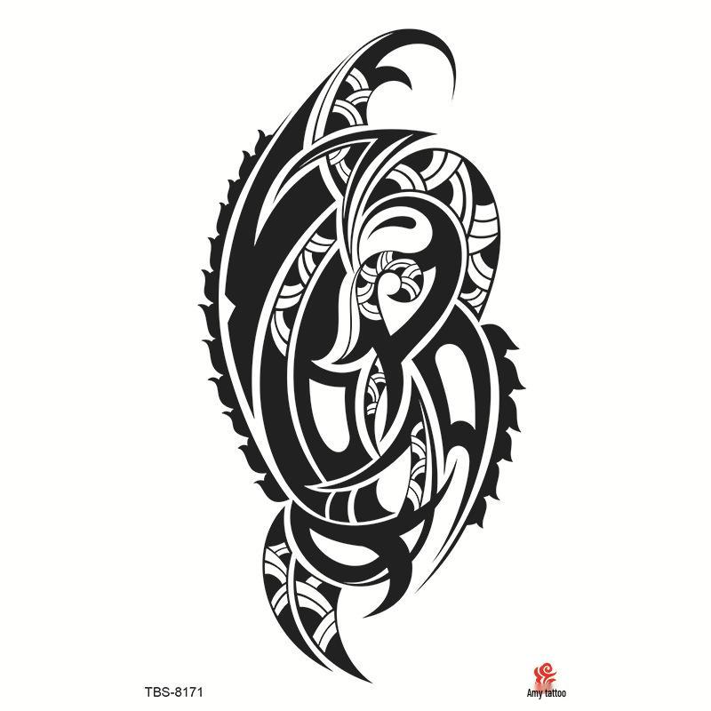 Wasserdichtes Ganzarm Totemsymbol Tattoo Aufkleber Set