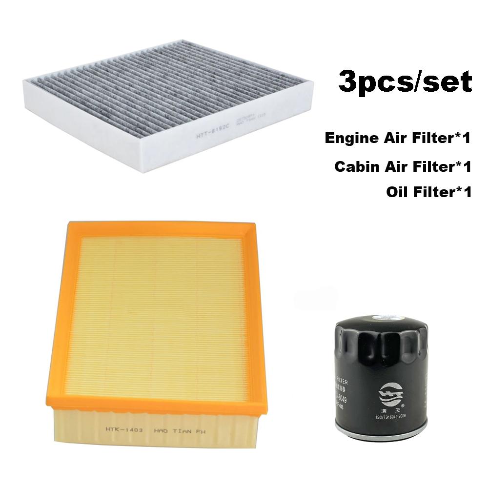 3pcs Filter Set For WULING VICTORY / KAIJIE CN220M 1.5T    BAOJUN RC-6  Engine Cabin Air Oil Filter Spare Parts