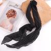Bow Ties Long Silk Scarf Wrap Cravat Polka Dot Scarves Neckerchief Decoration Scarf Accessories Collar Flower Decoration Women