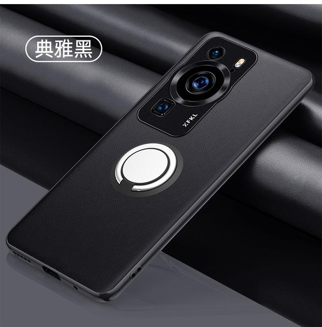 

Чехол для Huawei P60, ультратонкий металлический защитный чехол для объектива, чехол из искусственной кожи для Huawei P60 Pro ART P50E P40 Pro Plus, чехол-держатель с магнитным кольцом for P40