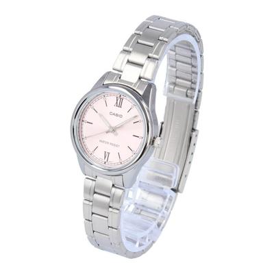 Casio Cheap Casio LTP-V005D-4B2 Women's Quartz Analog Watch Stainless Steel Silver Pink