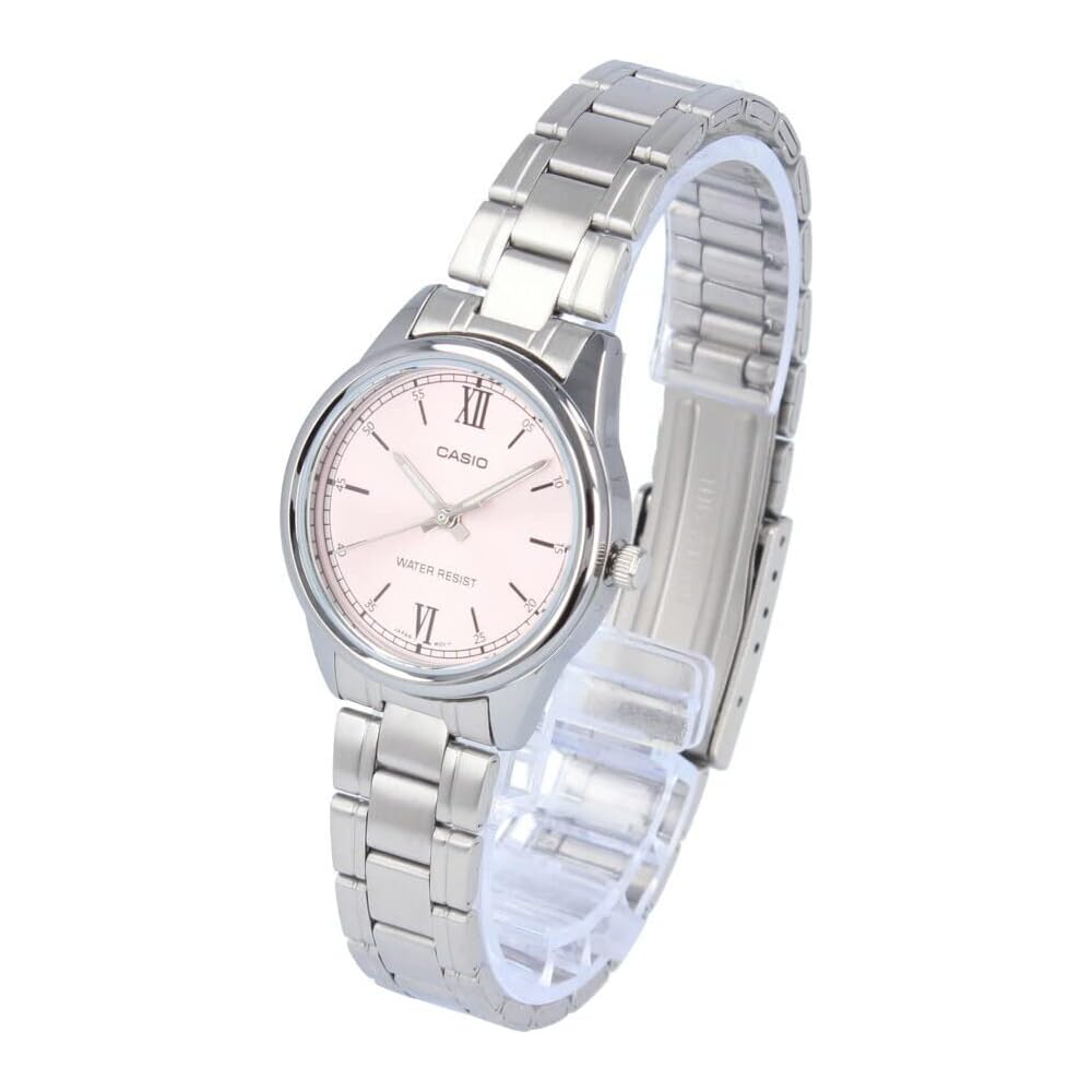 

Casio Cheap Casio LTP-V005D-4B2 Women s Quartz Analog Watch Stainless Steel Silver Pink