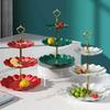 Three-layer Snack Plate Nordic Style Dessert Table Decoration New Cake Tray  for Hotel Living Room