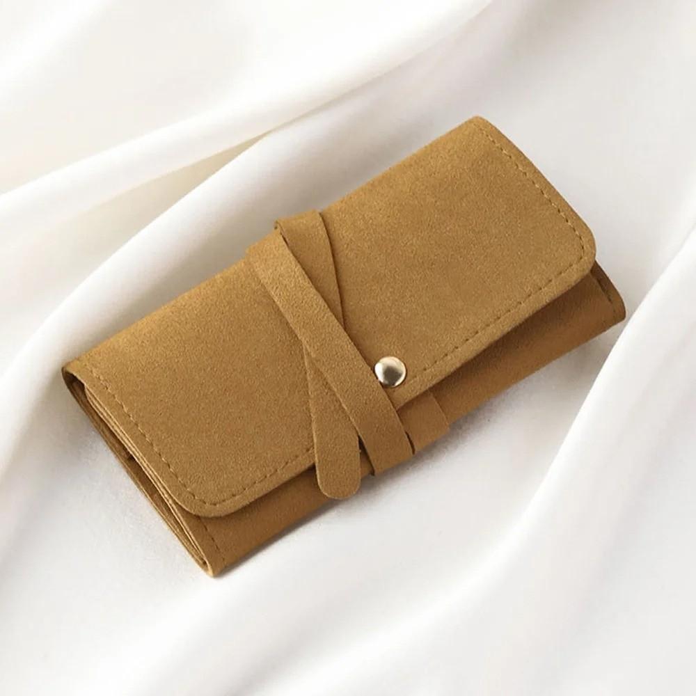 Portable Jewelry Organizer Roll Lightweight Jewelry Case Bag Packing Pouches for Necklaces  Women