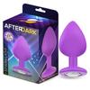 Sparkly Silicone Anal Plug Size M Violet