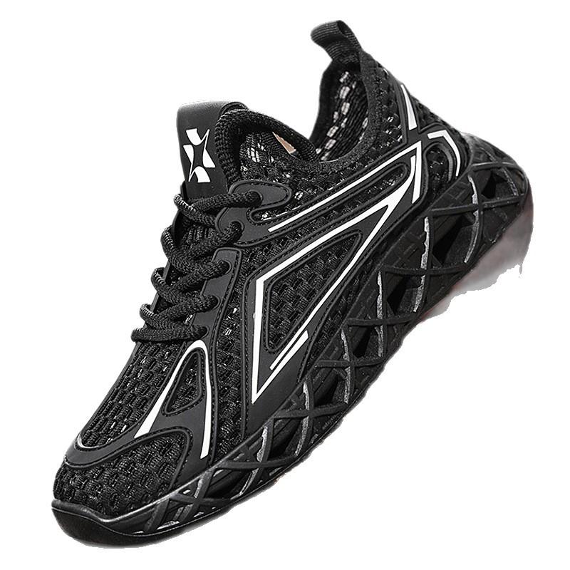 Men's Summer Hollow Breathable Mesh Sports Running Shoes Light and Comfortable Casual Youth Mesh Shoes