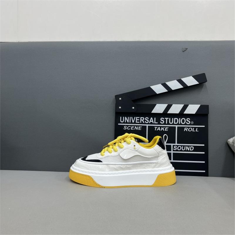 Summer new breathable mesh thick-soled comfortable lace-up casual board shoes bm