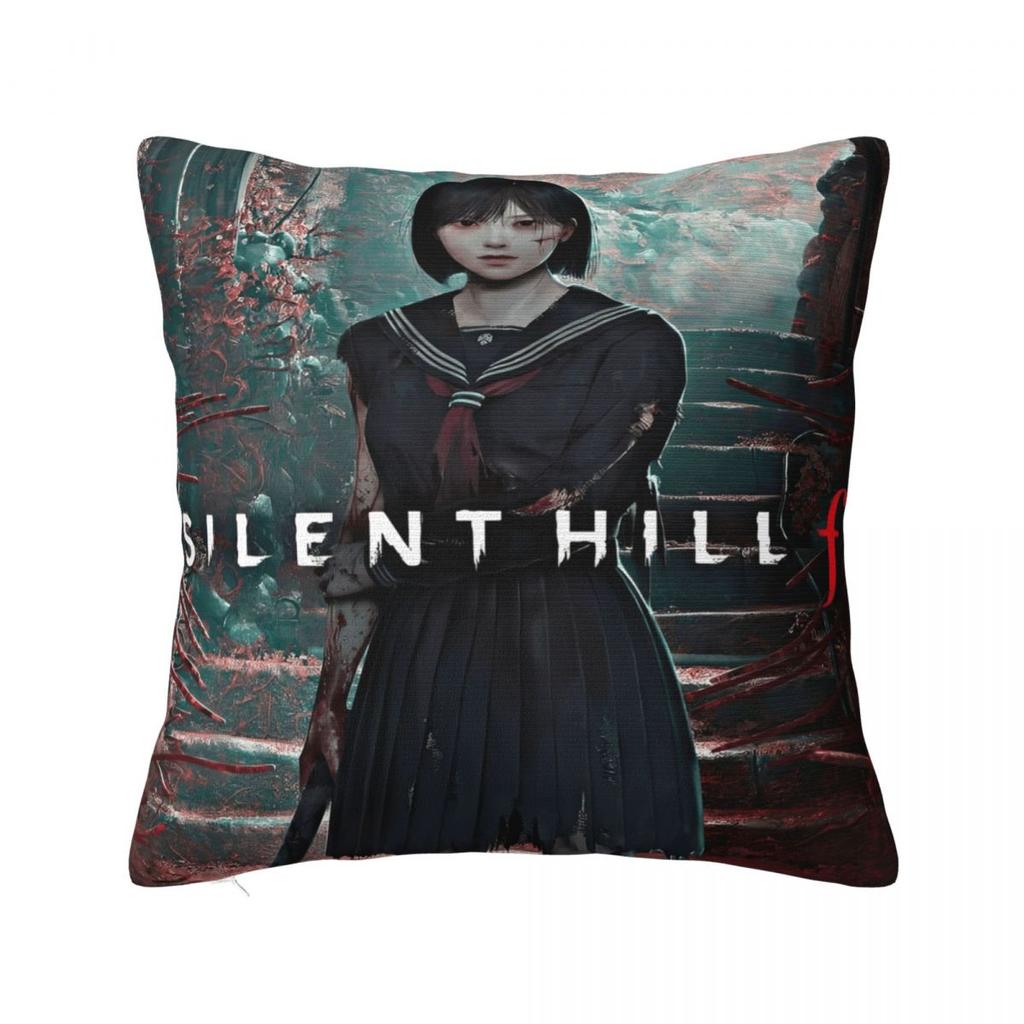 Car Decorations Silent Hill F Horror Game 2025 Pillowcase Merch Pillow Cover Zipper Multi Size