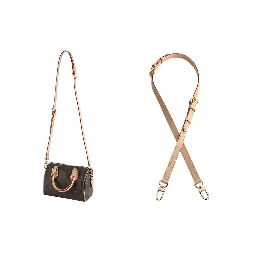 Luxury Care Artisan Workshop Vegetable Tanned Leather Cow Leather Bag Accessory Bag Strap Women's Khaki (Unisex) Bag Straps QDW046