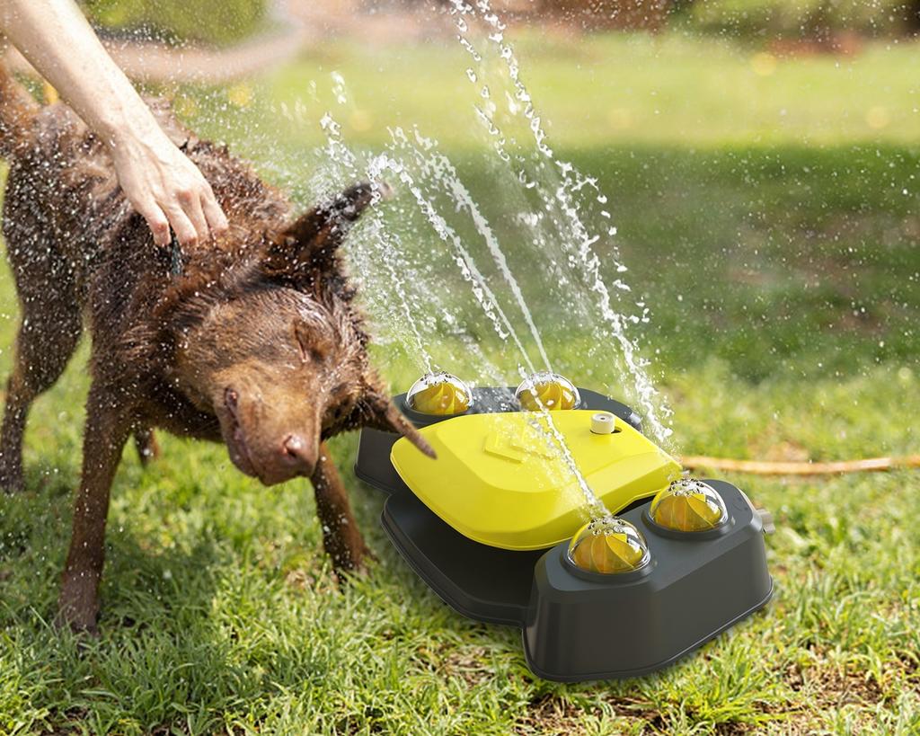 Interactive Paw Pedal Design Dog Water Fountain Dog Garden Outdoor Step On Water Feeder Outdoor Dog Toy