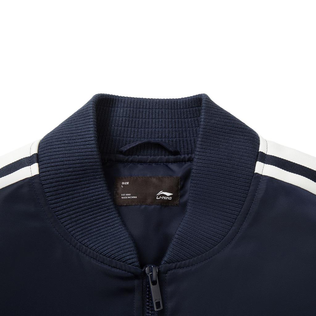 Li Ning Sports Lifestyle Series Loose Baseball Collar Cotton Jacket Unisex Jacket AJMV295-2