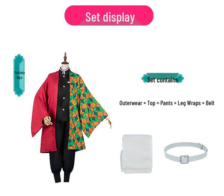 Demon Slayer Halloween Costume: Tanjiro, Nezuko, Zenitsu, and Giyu Cosplay