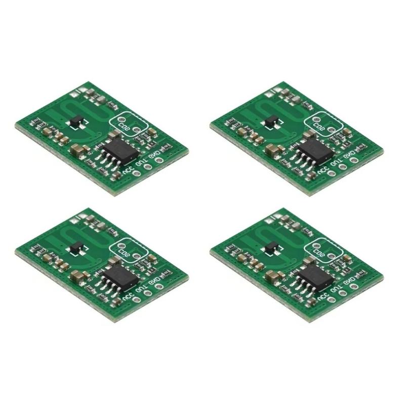 Compactly Microwave Radars Sensors Module For Intelligent Switches Applications Human Body Detection 4-28V Input Voltages