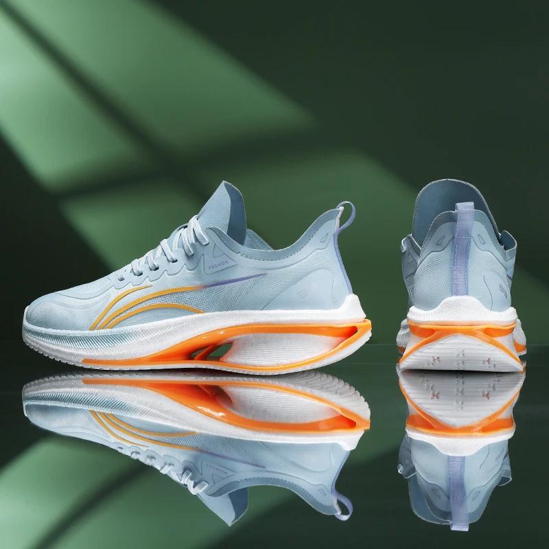 

Чоловіче взуття 2025 Новинка Чоловічі кросівки Весна Чоловіче взуття Повсякденне чоловіче тенісне Модне протиковзаюче Відпочинкове безпечне робочий одяг Сітка Спортивне 7 38 помаранчевий