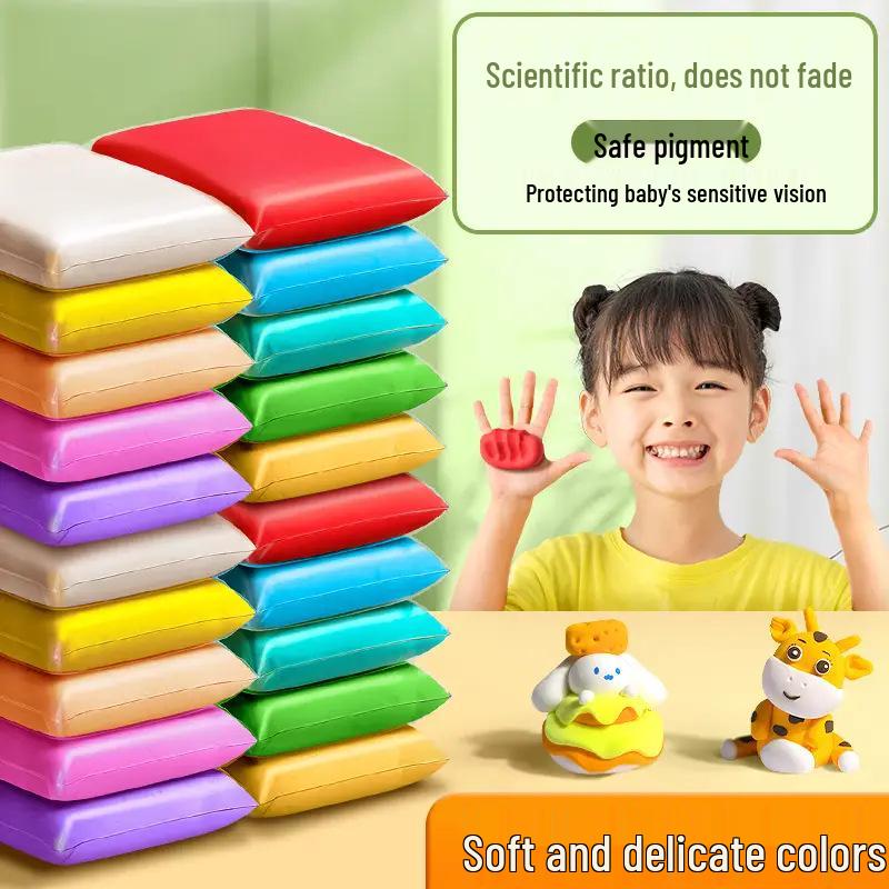 Super Light DIY Modeling Clay Set - 12, 24, or 36 Non-Sticky Colors for Kids' Creative Play