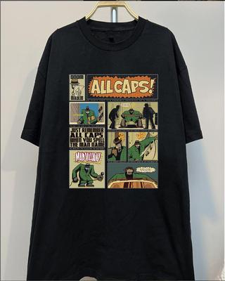 REDUCERE MF DOOM aLL CaPS MadVillain Tricou Mărime Completă S-5XL Tricou Unisex