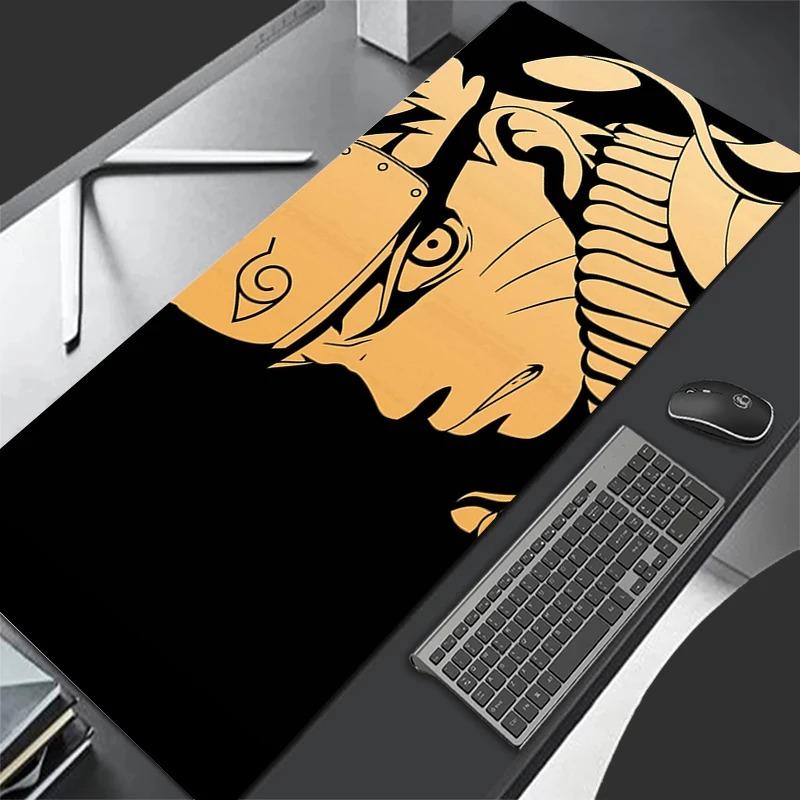 Black Chain Cool Mouse Pad Laptop Japan Anime Keyboard Rug XXL N-narutoS U-uzumakiS Non Slip Mousepad PC Gamer Cabinet Desk Mat