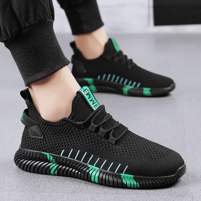 Men's Flying Weaving Internet Celebrity Sports and Leisure Trendy Sneakers Running Shoes