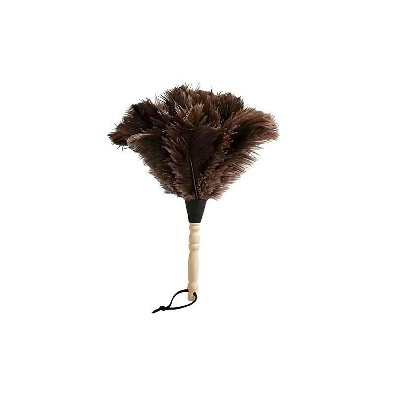 

Ostrich Feather Duster with Wooden Handle Anti-static Dust Removal Brush for Home Office Furniture Daily Cleaning Tools