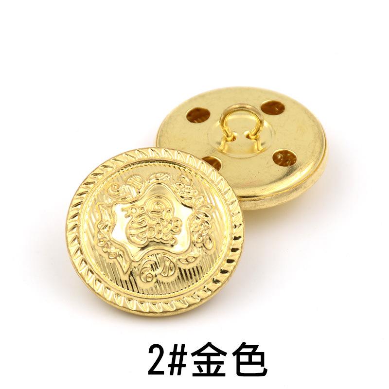 Copper Buttons Vintage Logo Bronze Silver Denim Jacket Buttons Clothes Coats Clothing Buttons Accessories