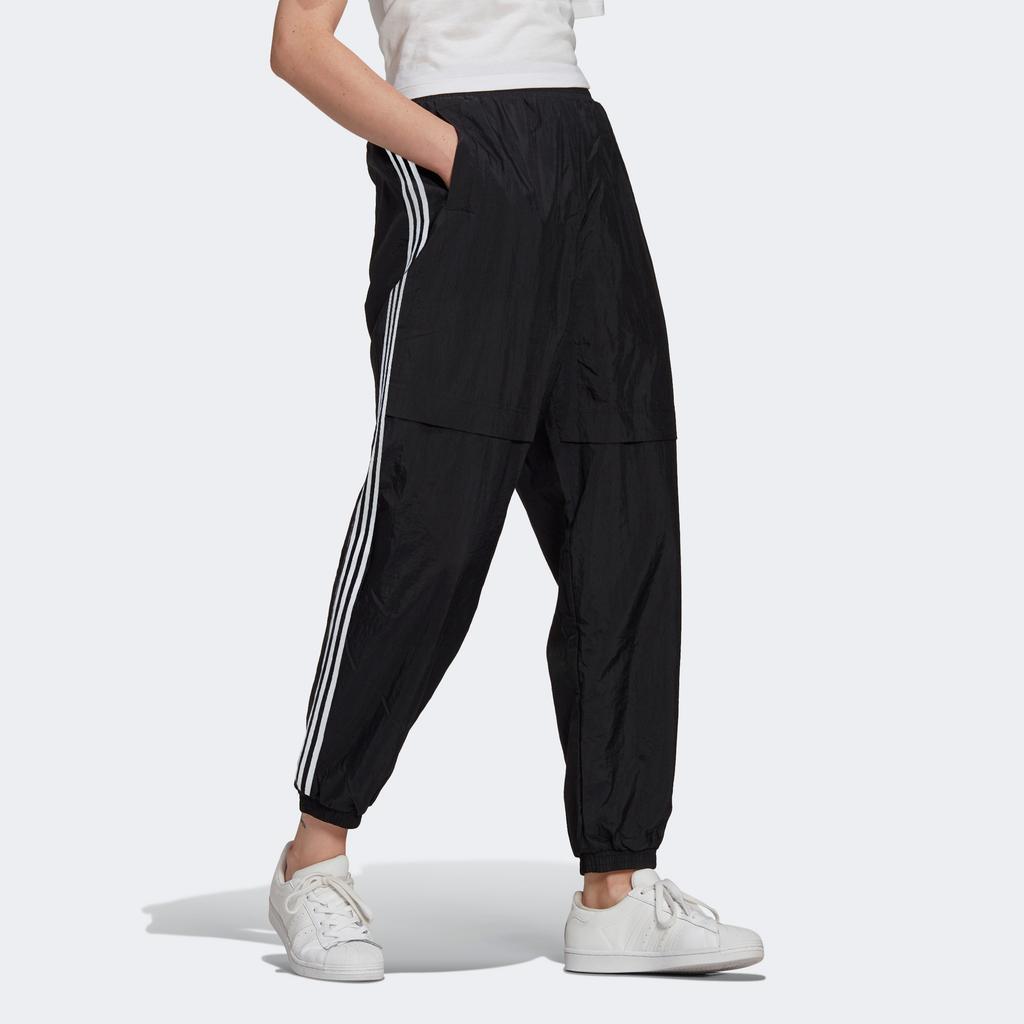 Adidas Originals Adicolor Track Vintage Side Stripe Three-Stripe Logo Knitted Sports Pants Women Bottoms Black GN2926