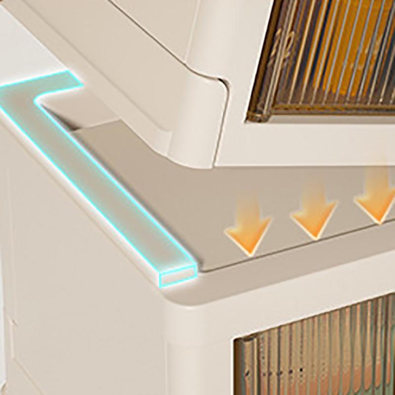 Caja de almacenamiento plegable de plástico portátil para guardar ropa, juguetes, muñecas, organizador de armario para el hogar