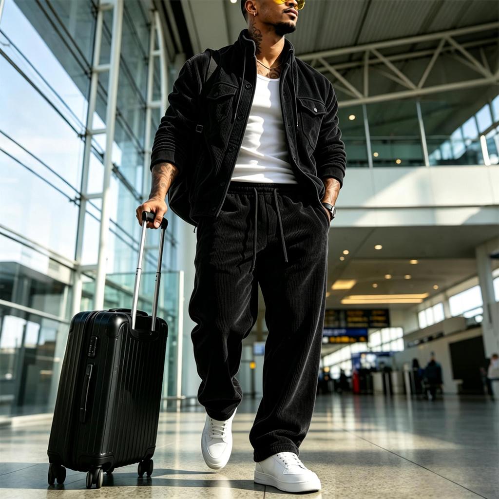 Men's Casual 2 Piece Tracksuit Set Hoodie and Jogger Sweatpants Athletic Outfit