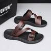 Summer Sandals for Men Outdoor Casual Sport Slippers PU Leather Non-slip Breathable Roman Shoes Beach Flip-Flop Shoes