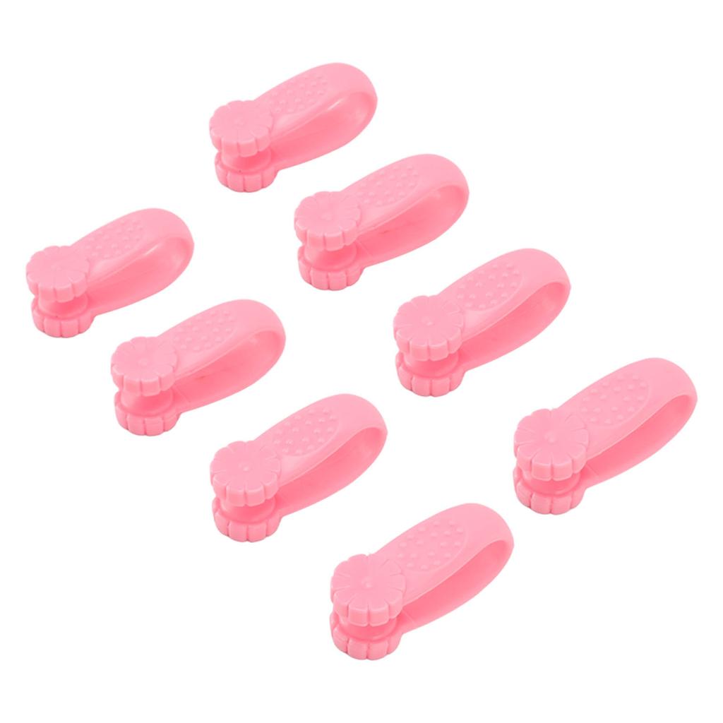 8PCS Hand Pressure Point Tool Plastic Hand Acupressure Clip for Between Thumb and Index Migraine