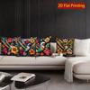 2D Bohemian Hummingbird Floral Throw Pillow Covers Pattern Cushion Cover Suitable For Sofa Bedroom Car Pillow Cover