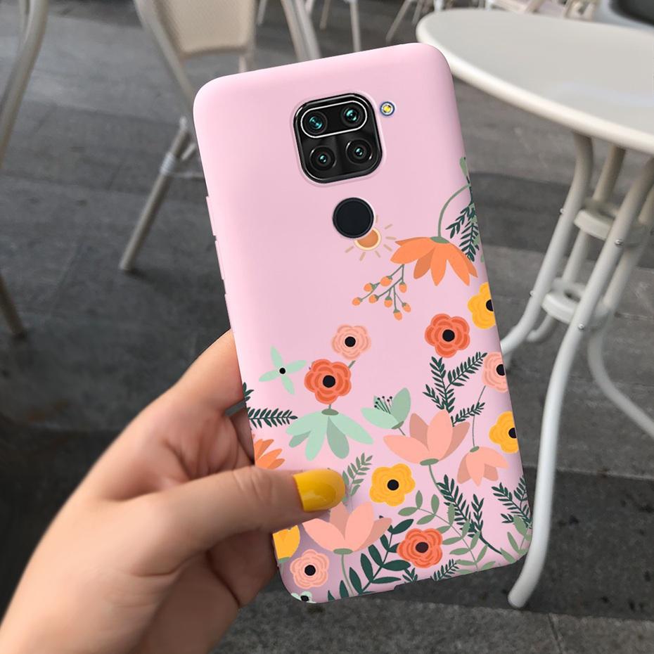 For Xiaomi Redmi Note 9 Case Luxury Sunflower Lavender Silicon Phone Back Cover Case For Redmi Note 9 Pro Max 9s Note9 Soft Etui