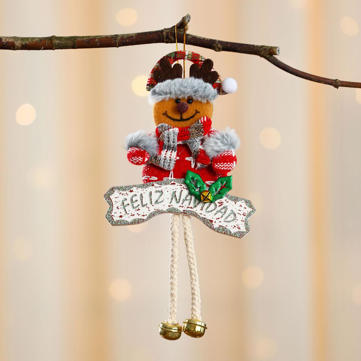 

Новая подвеска в виде рождественской елки, подвесное украшение в виде куклы, подвеска в виде буквы, подвеска с колокольчиком, украшение в виде доски KT