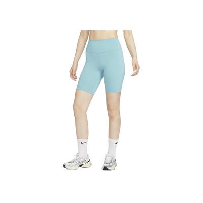 Ένα Μονόχρωμο Διαπνέον Γρήγορου Στεγνώματος Ψηλόμεσο Κολάν Ποδηλασίας Γυναικεία Κάτω Μέρη Τζιν-Μπλε Πράσινο FN3207-464