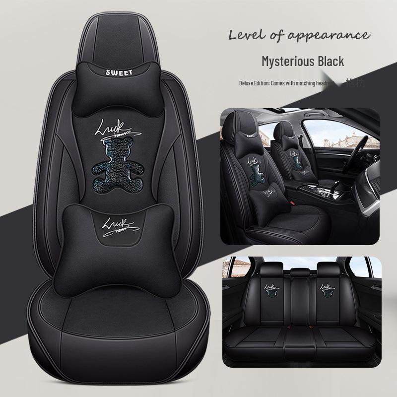 Cartoon Car Seat Covers for Beijing Hyundai Tucson, ix25, ix35, Sonata, and Sonata Eight - Tech Cloth Cushions