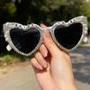 Bachelorette Party Heart Sunglasses 60 and Fabulous Bride To Be Letter Pearl Embellished UV Protection Shades KJ236