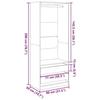 VidaXL Garde-robe vieux bois 80x50x200 cm bois d'ingénierie 3307754