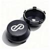 4pcs JDM Black Silver ENKEI Logo Emblem Car Wheel Center Caps OD 60MM 56MM Wheels Hub High Cap Rim Hubcaps Cover Car Accessories