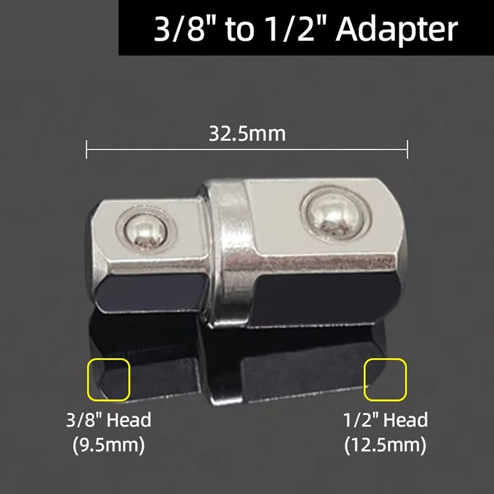 4 Stück/Satz 1/4 3/8 1/2 Knarrenschlüssel Stecknussadapter Doppel Vierkantkopf Reparatur Handwerkzeug