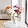 Real Touch Artificial Butterfly Orchid Branch 67cm 26.38in Fake Flowers  Outdoor Garden Decor