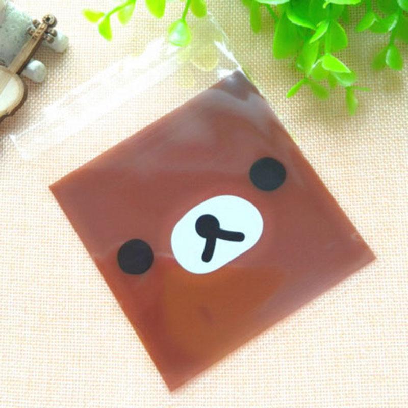 50PCS Cute Cartoon Monster Cookie Candy Self-Adhesive Plastic Bags For Biscuits Snack Baking Package Supplies Christmas Decor